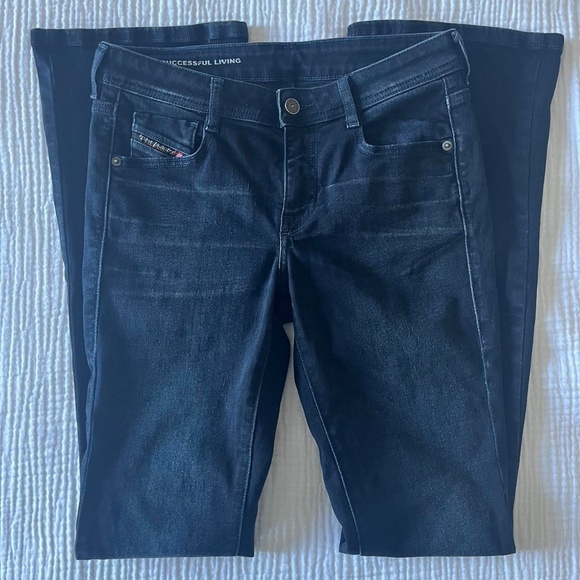 $250 DIESEL 1969 d-ebbey 0bmbu denim bootcut jeans - Picture 2 of 7